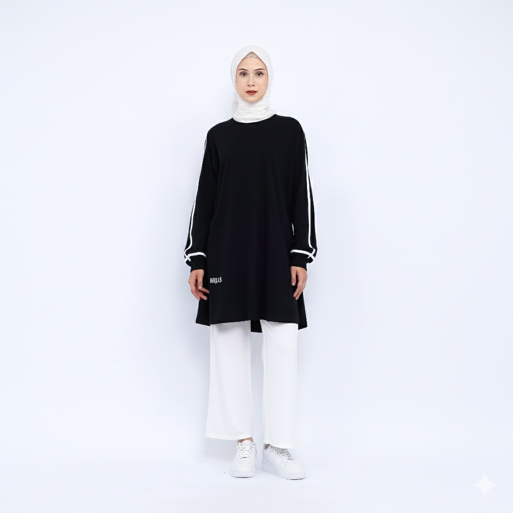 Hijaksu Tunik Olahraga Catton