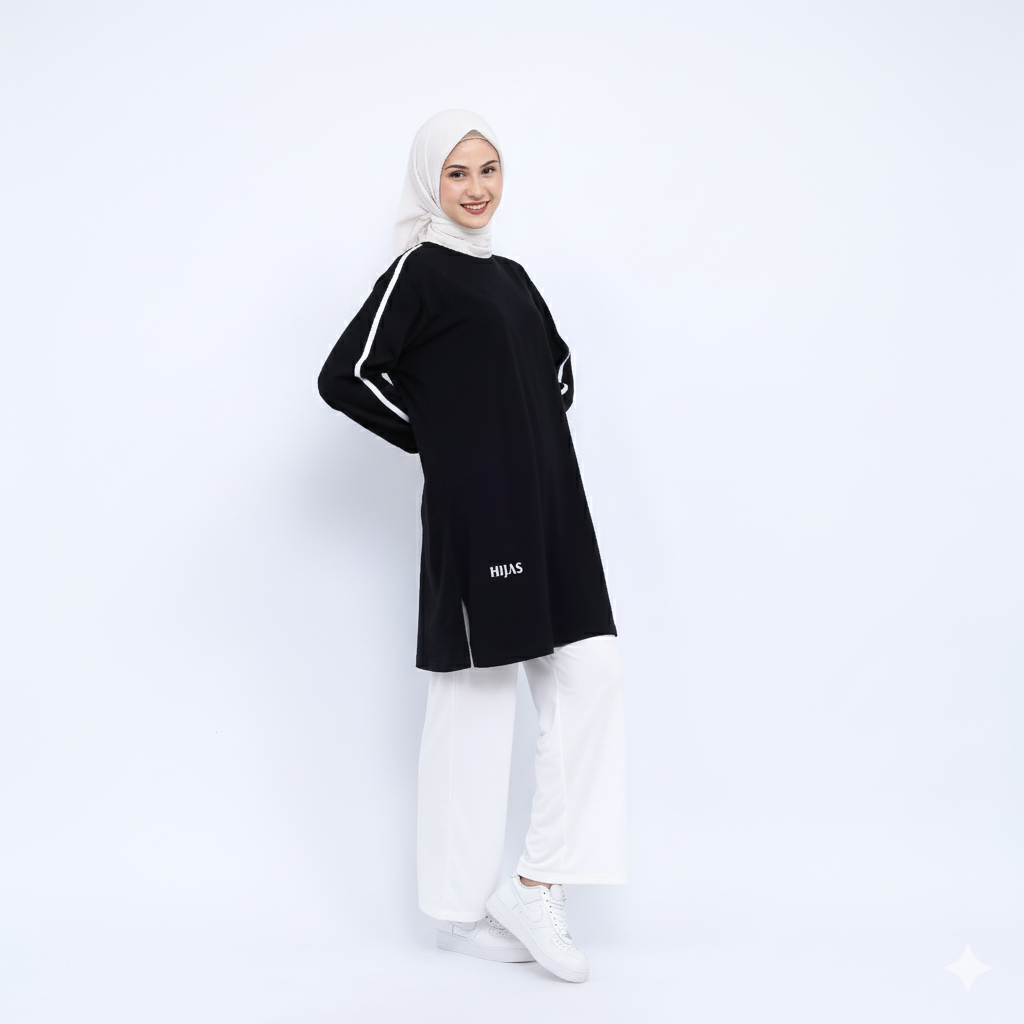 Hijaksu Tunik Olahraga Catton