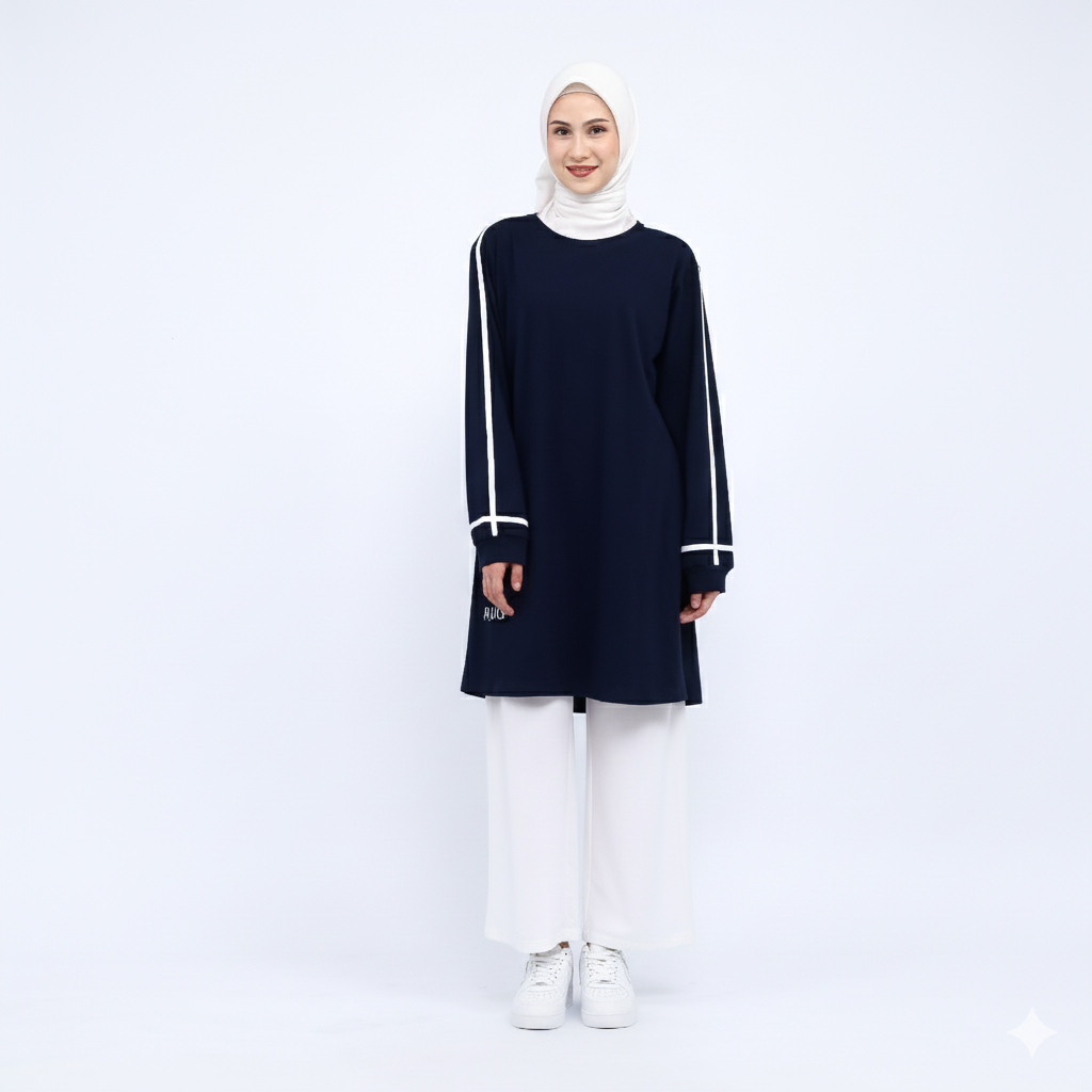 Hijaksu Tunik Olahraga Catton