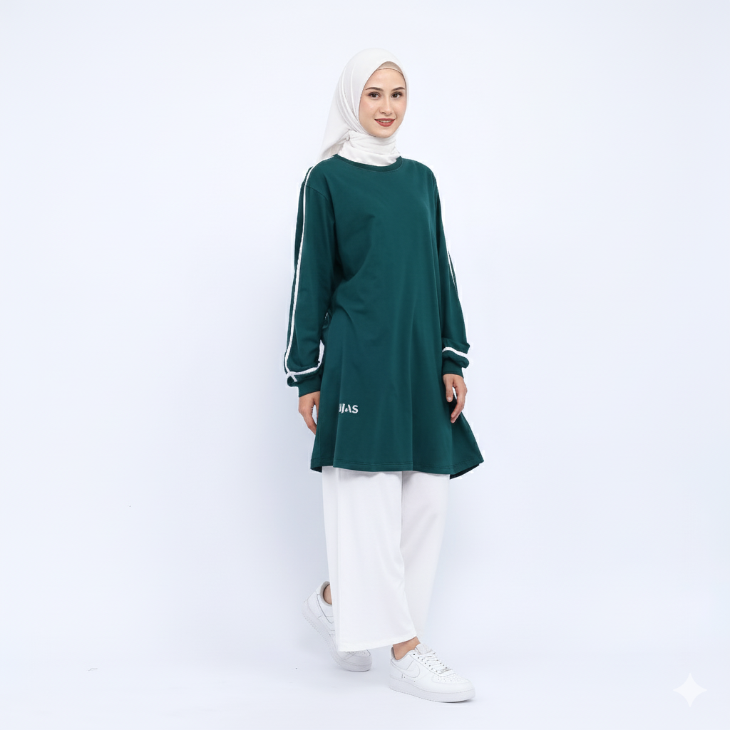 Hijaksu Tunik Olahraga Catton