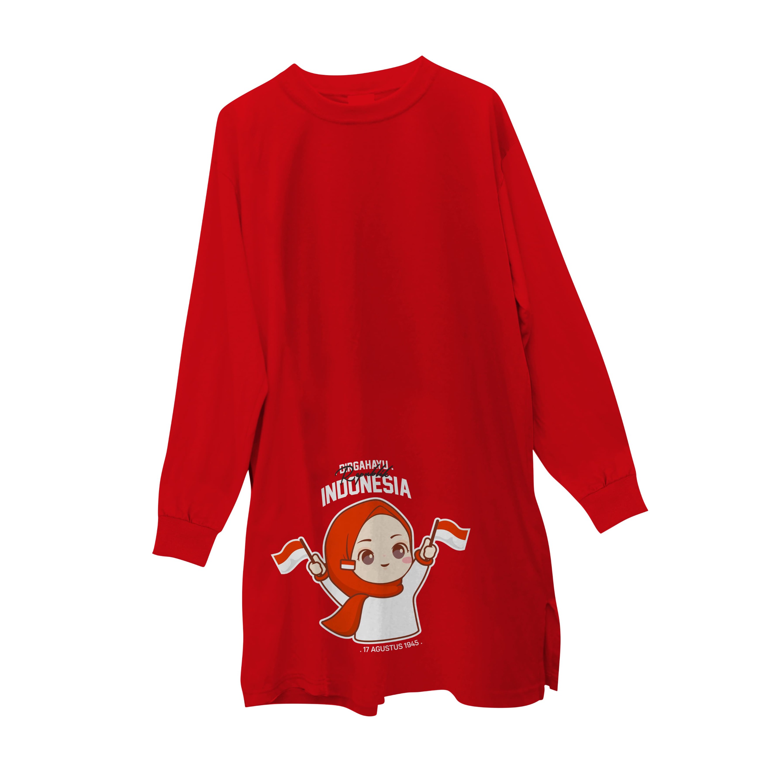 Hijasku Tunik Agustus Kemerdekaan Cotton