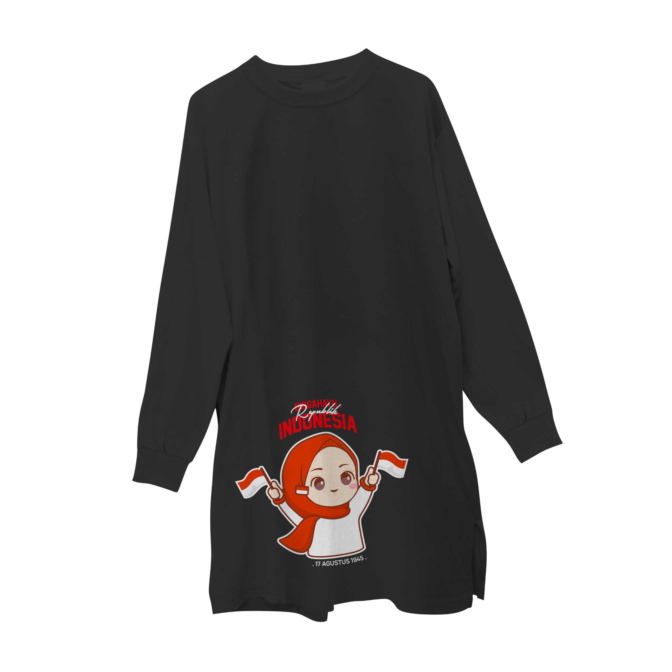 Hijasku Tunik Agustus Kemerdekaan Cotton