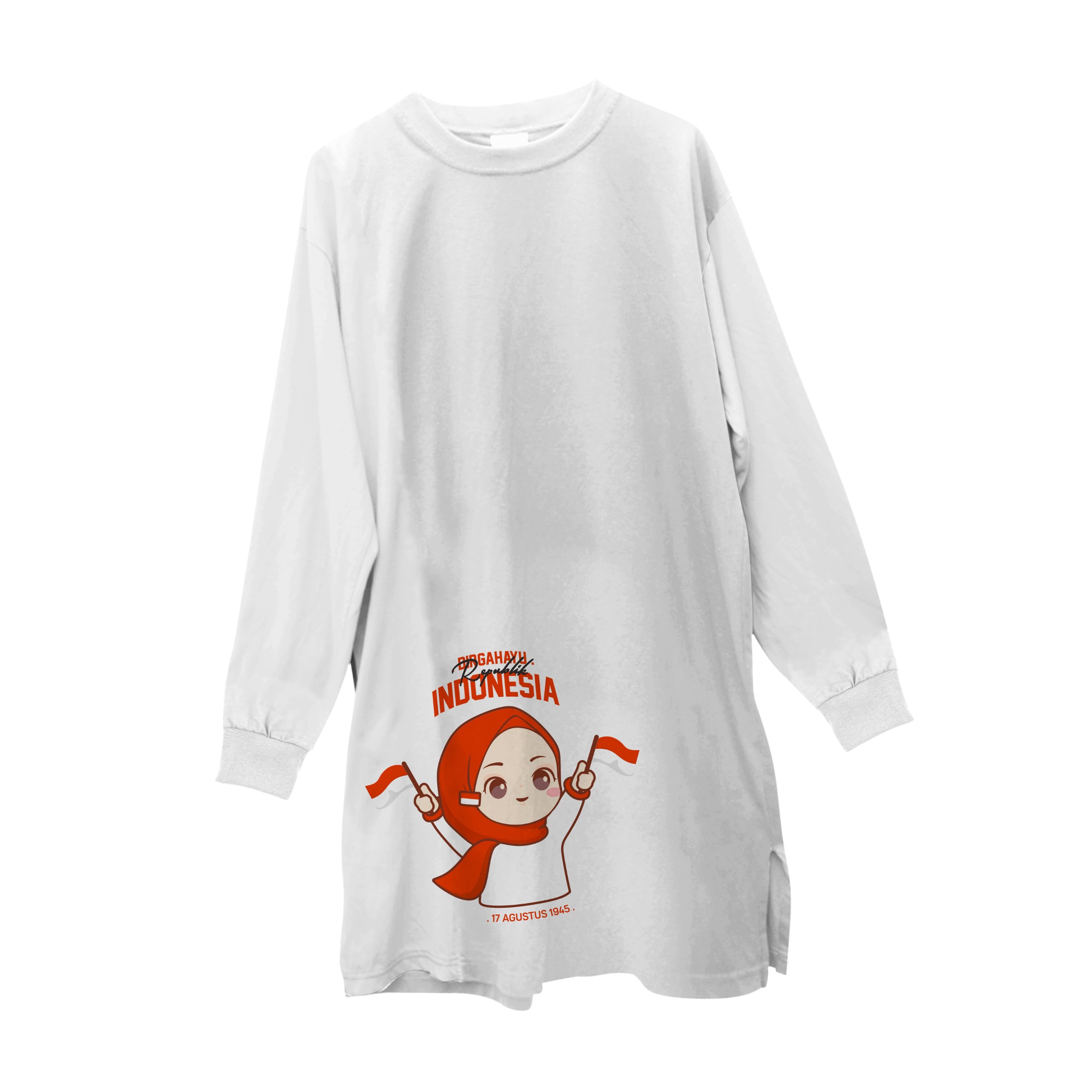 Hijasku Tunik Agustus Kemerdekaan Cotton