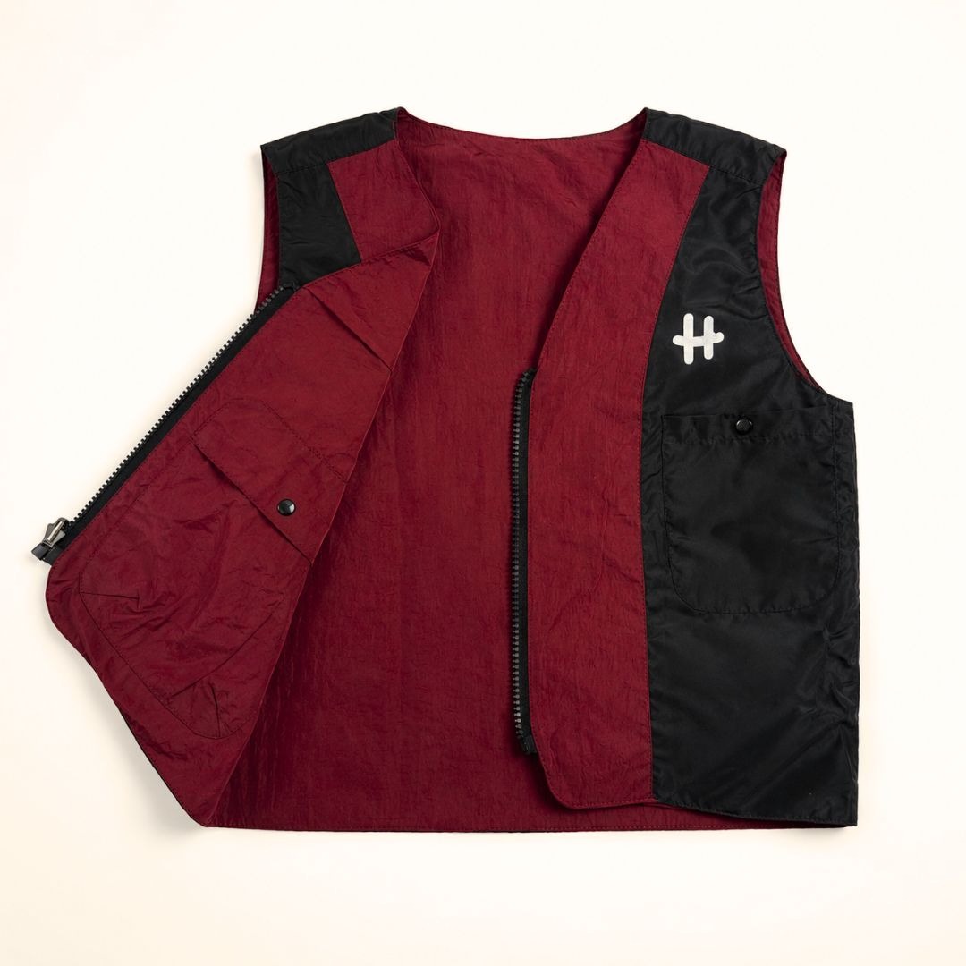 Hijasku Rompi Anak 2in1 Outdoor Petualang Safari Windbreaker Reverse Laki Laki Perempuan