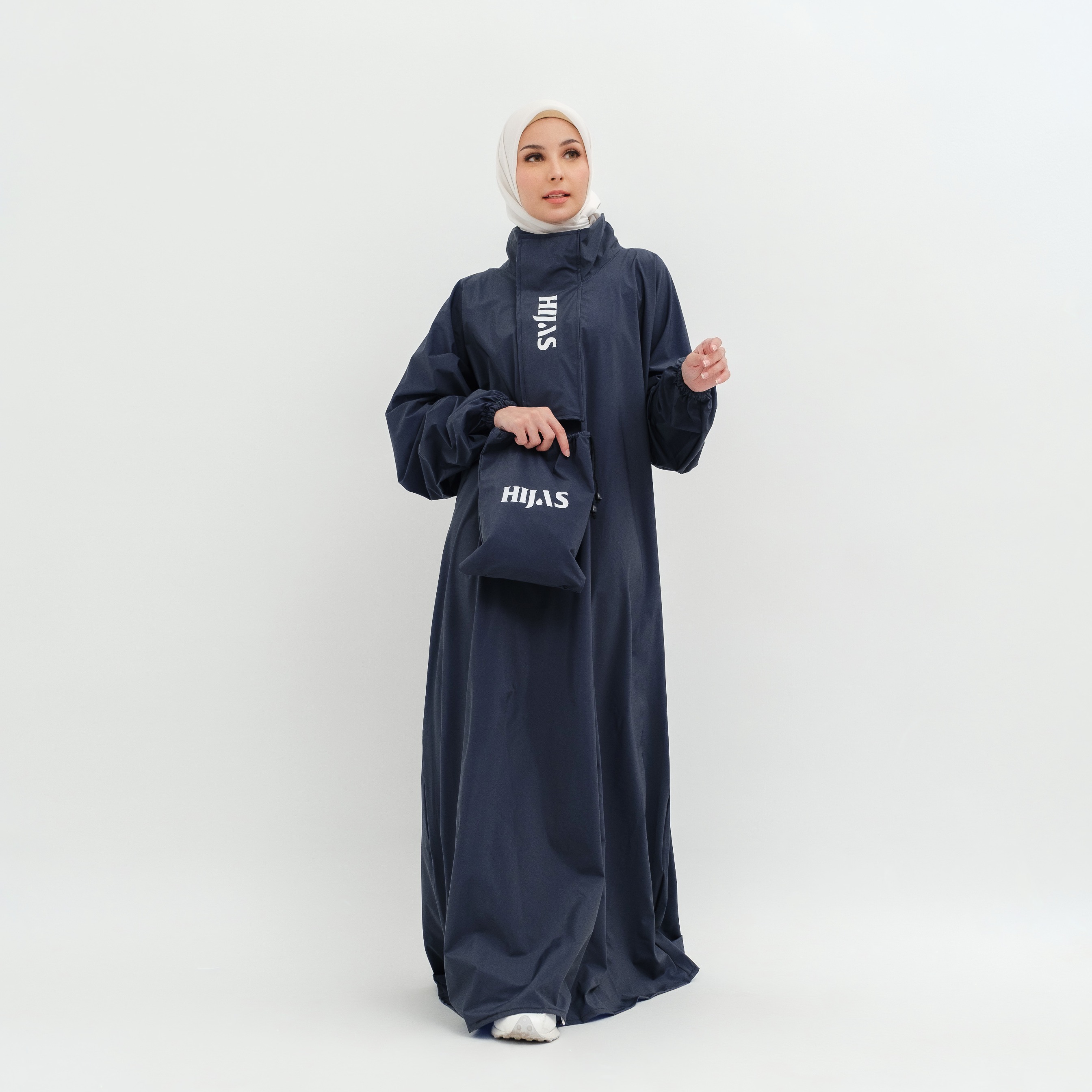 Hijasku Jas Hujan Gamis Zipper