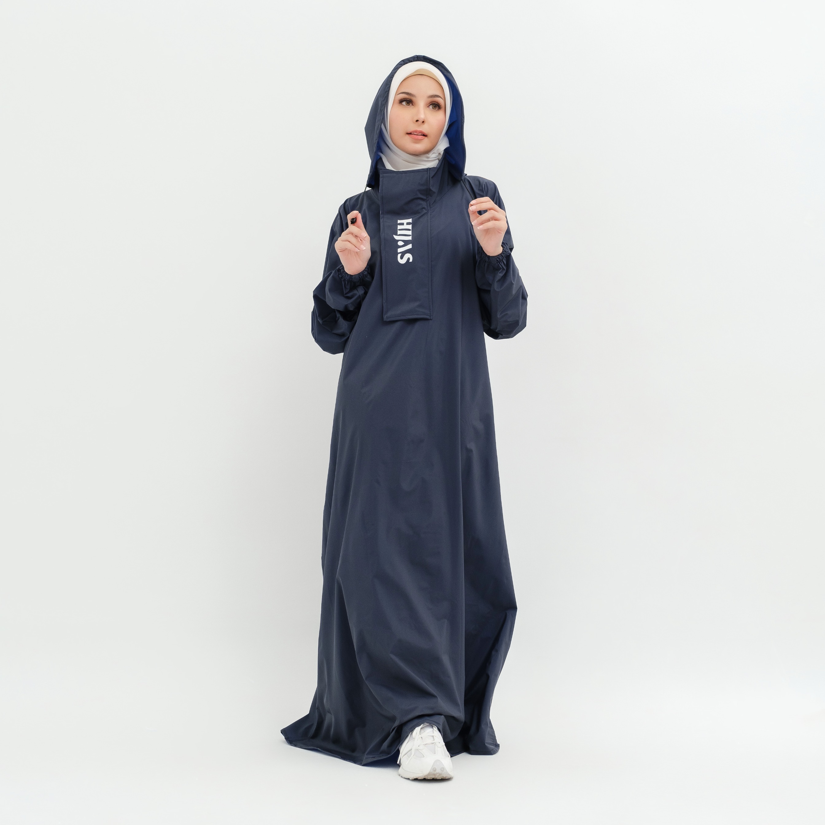 Hijasku Jas Hujan Gamis Zipper