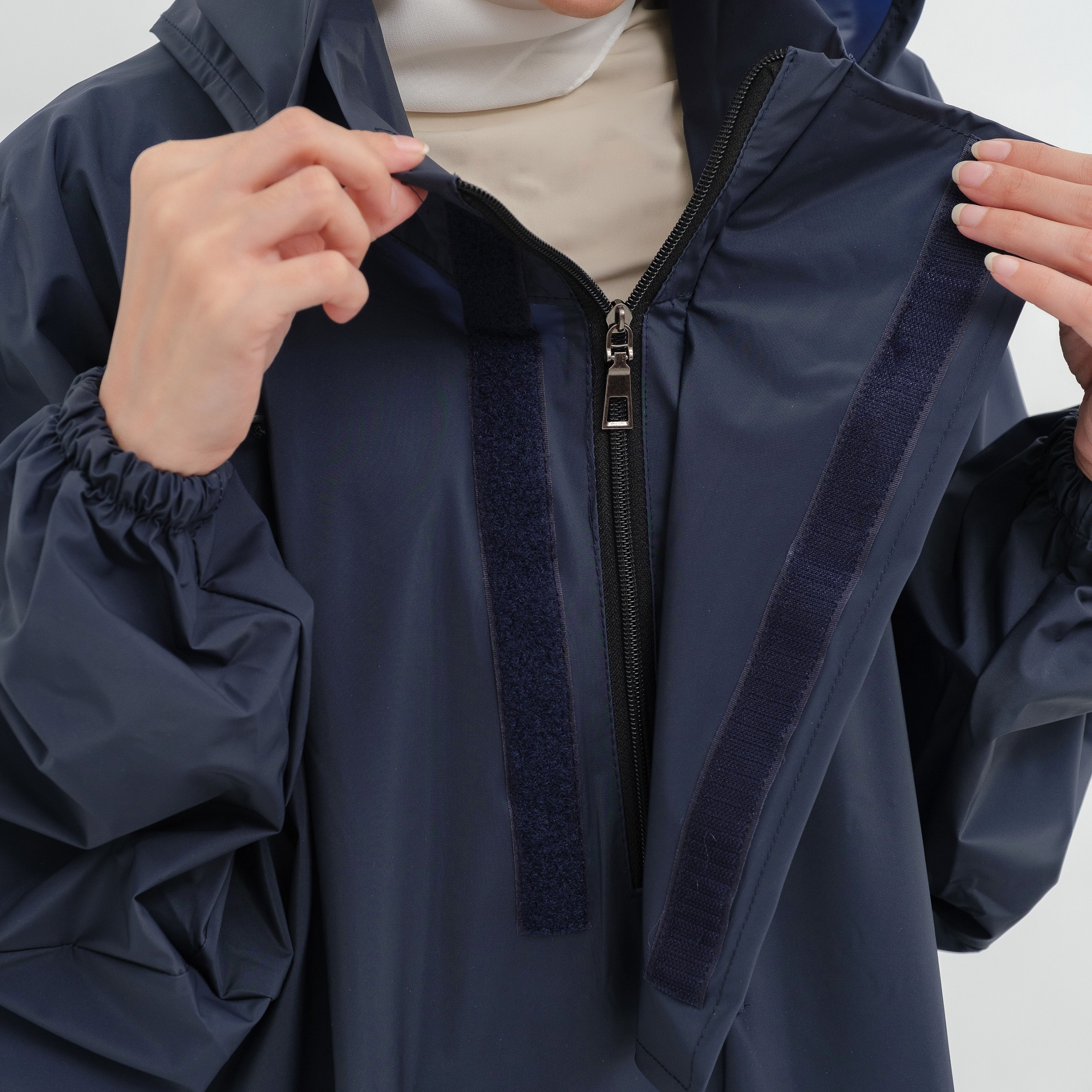 Hijasku Jas Hujan Gamis Zipper