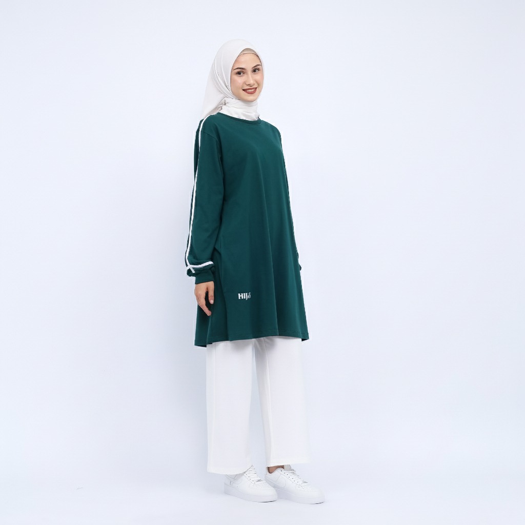 Hijaksu Tunik Olahraga Catton
