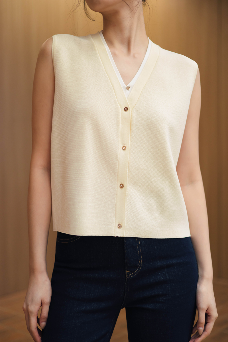Suki Top in Buttercream
