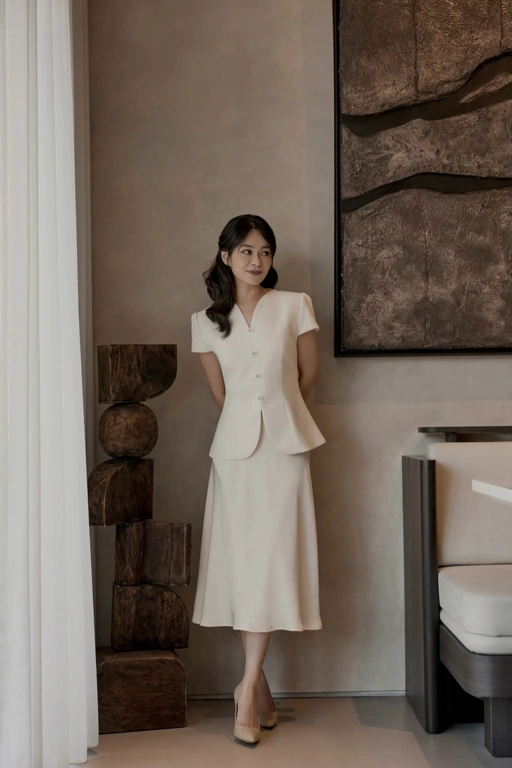 Rene Skirt In Pearl