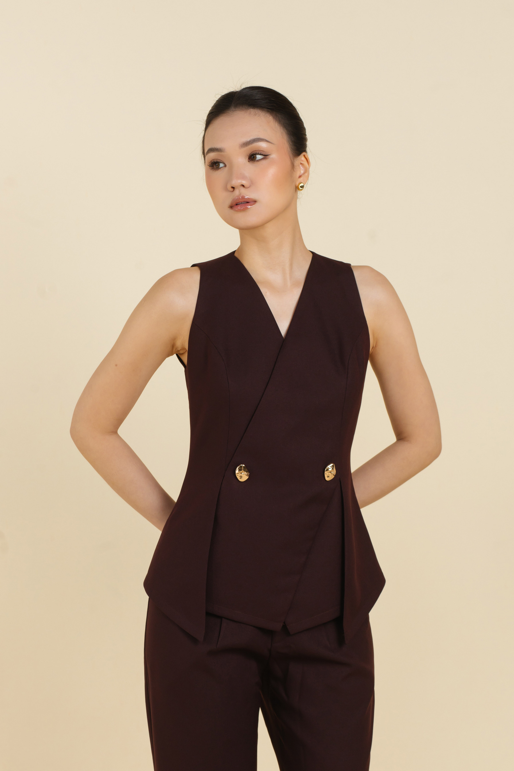 Simone Top In Cocoa