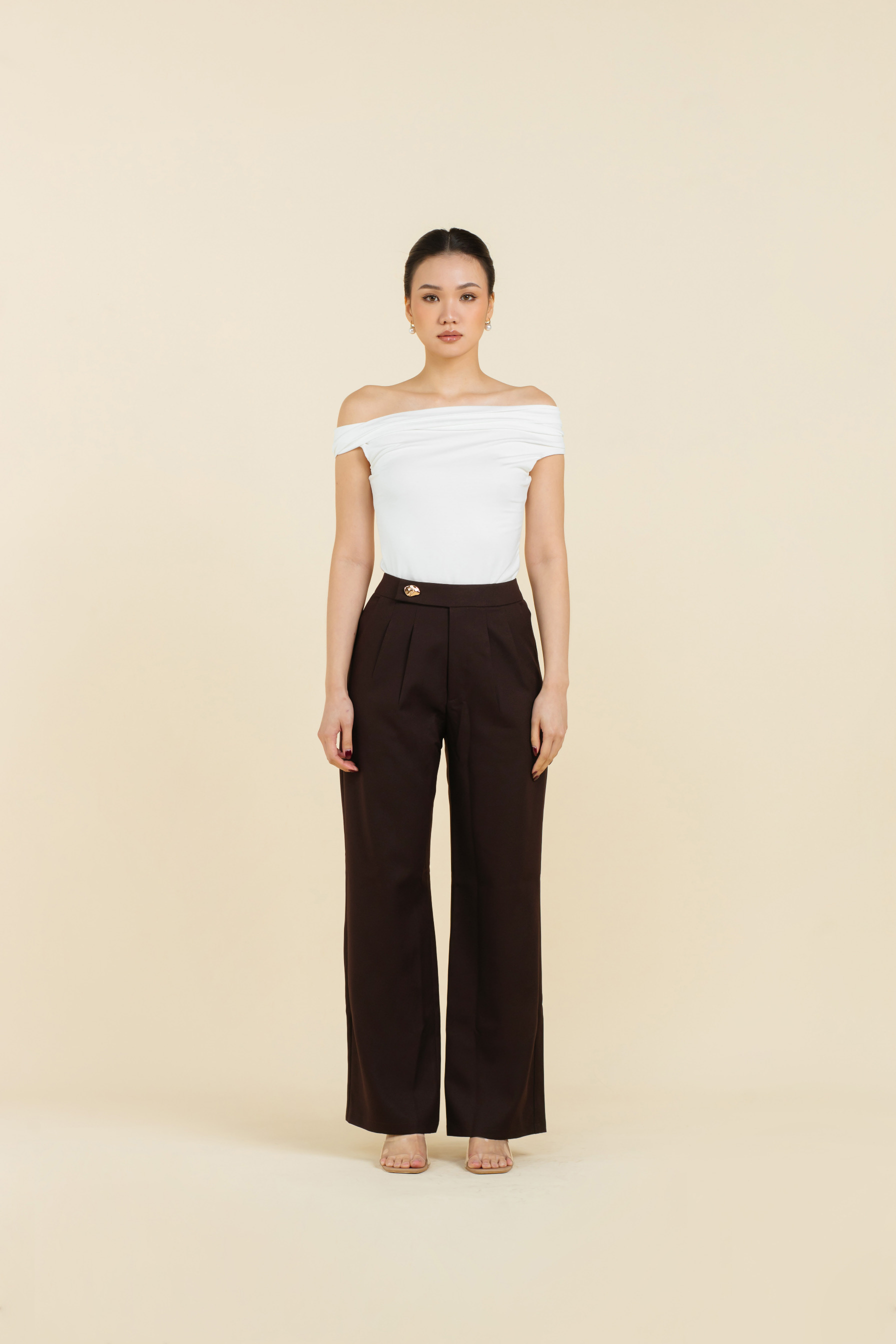 Simone Pants In Cocoa