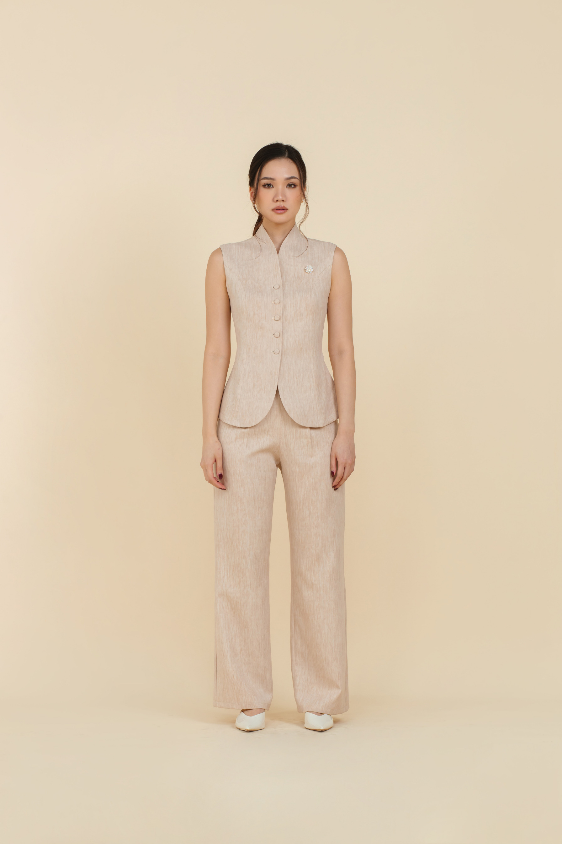 Celine Pants In Milk Tea