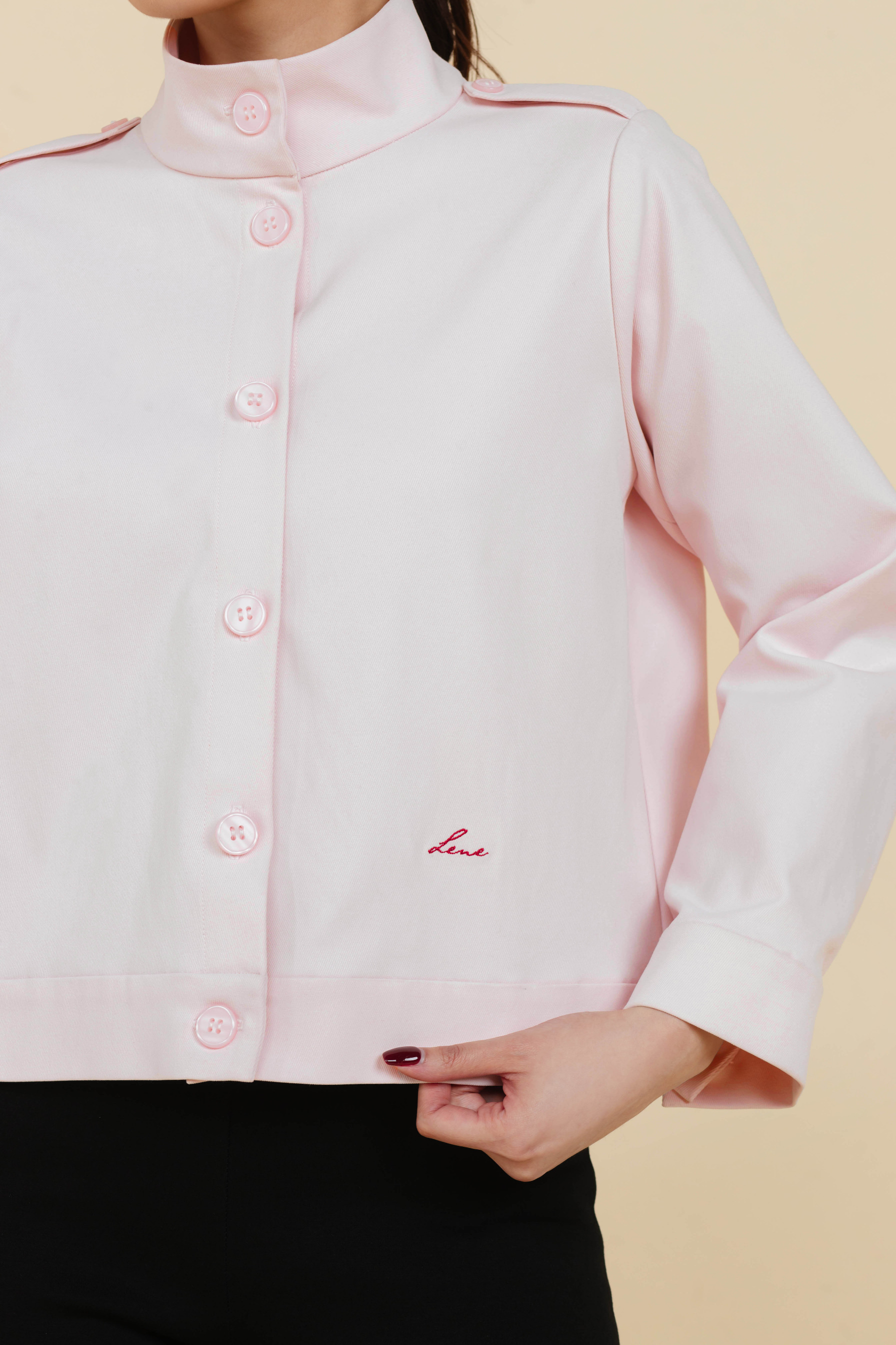 Jude Jacket In Lace Pink