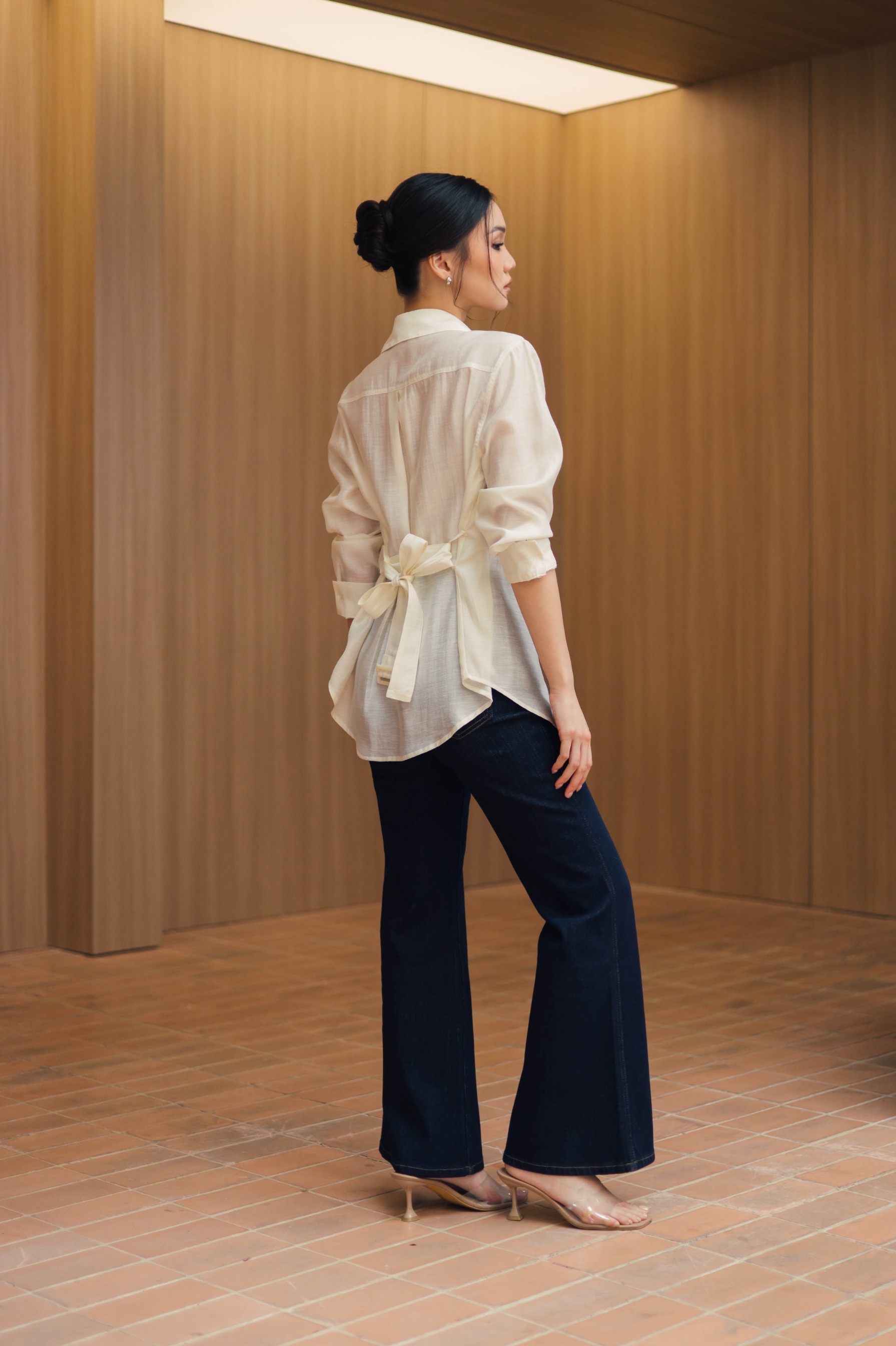 Lumi Shirt In Porcelain