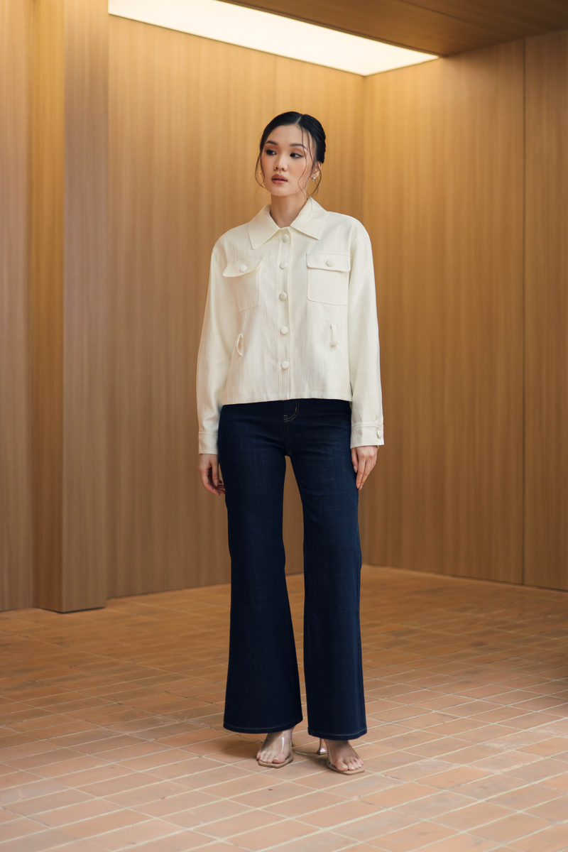 Celia Jacket in Porcelain