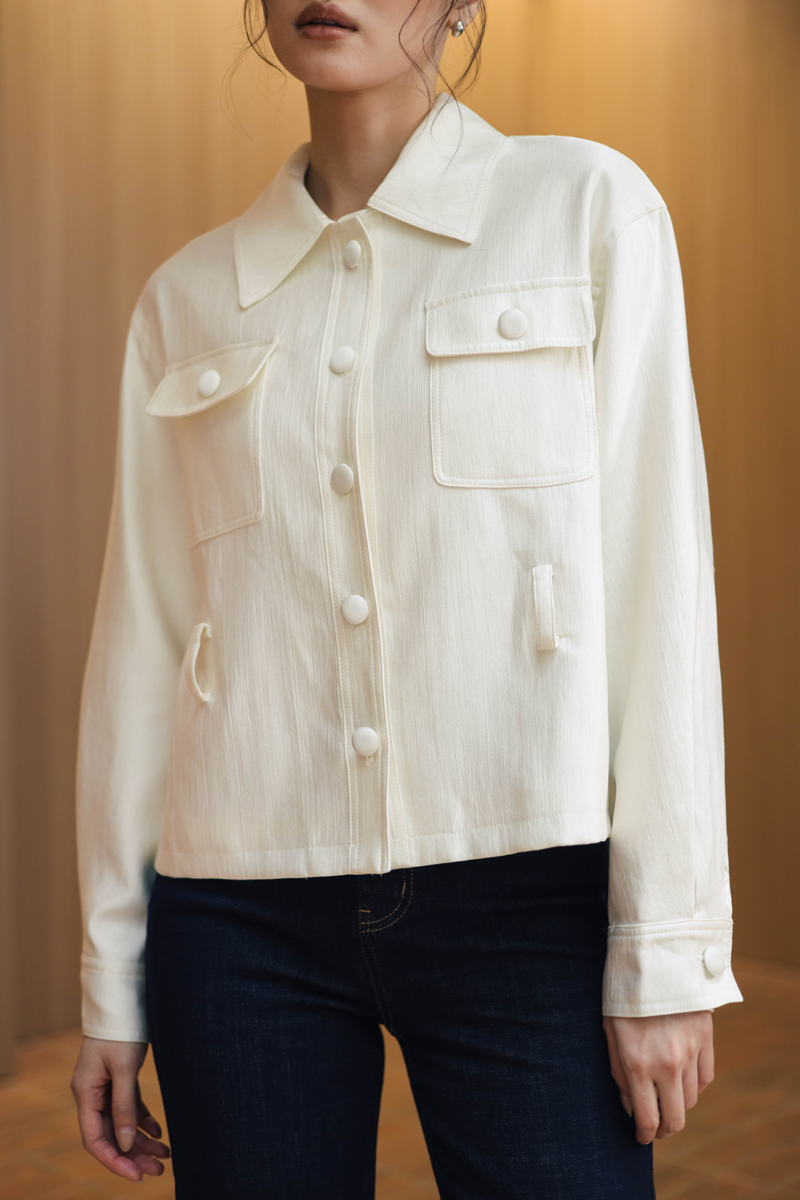 Celia Jacket in Porcelain