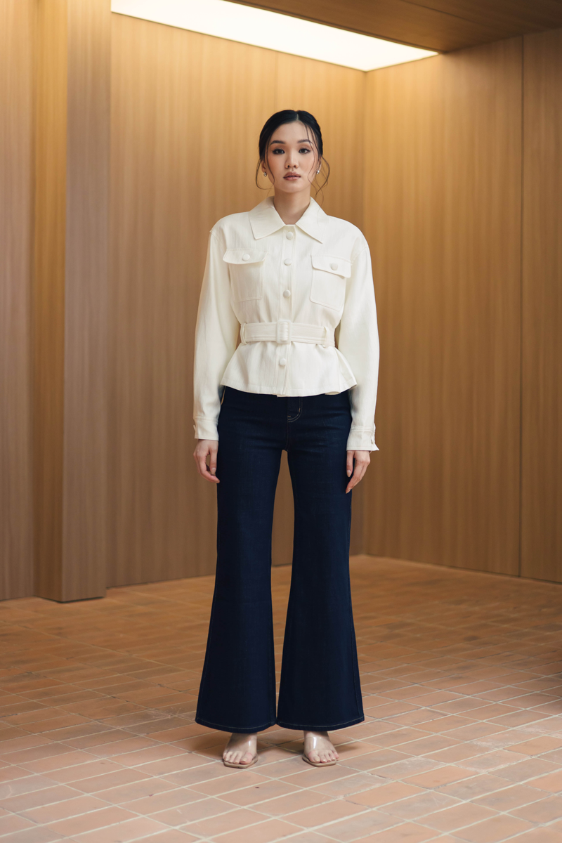 Celia Jacket in Porcelain