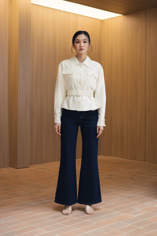 Image of Celia Jacket in Porcelain