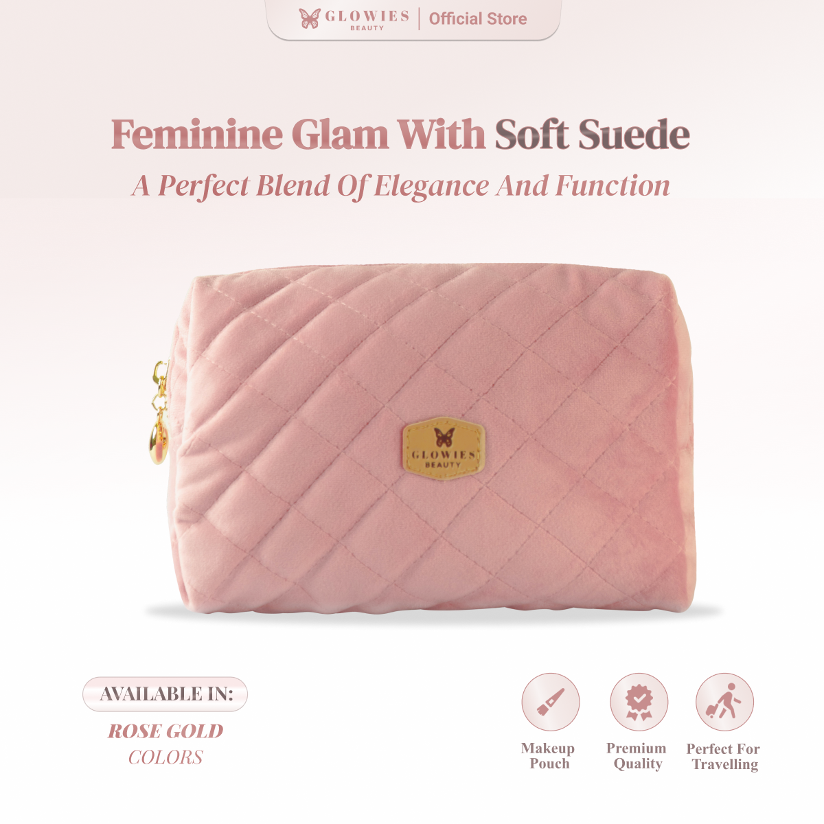 GLOWIES BEAUTY Blink Package Eyelaah & Brow Nutri Serum Bulu Mata & Alis 4ml Glam Pouch Eksklusif Perawatan Harian Praktis Lentik Natural & Stylish On-the-Go
