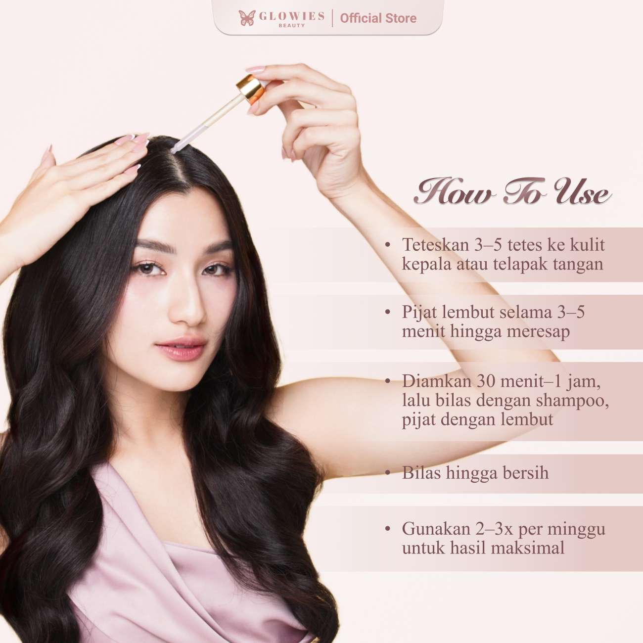Glowies Beauty Adore Package Get Dreamy Moisturizer + Rosemary Complex Hair Oil Membantu Merawat Rambut Menumbuhkan Rambut & Merawat Kulit Wajah Melembapkan Kulit Mengunci Kelembapan & Menjaga Barrier