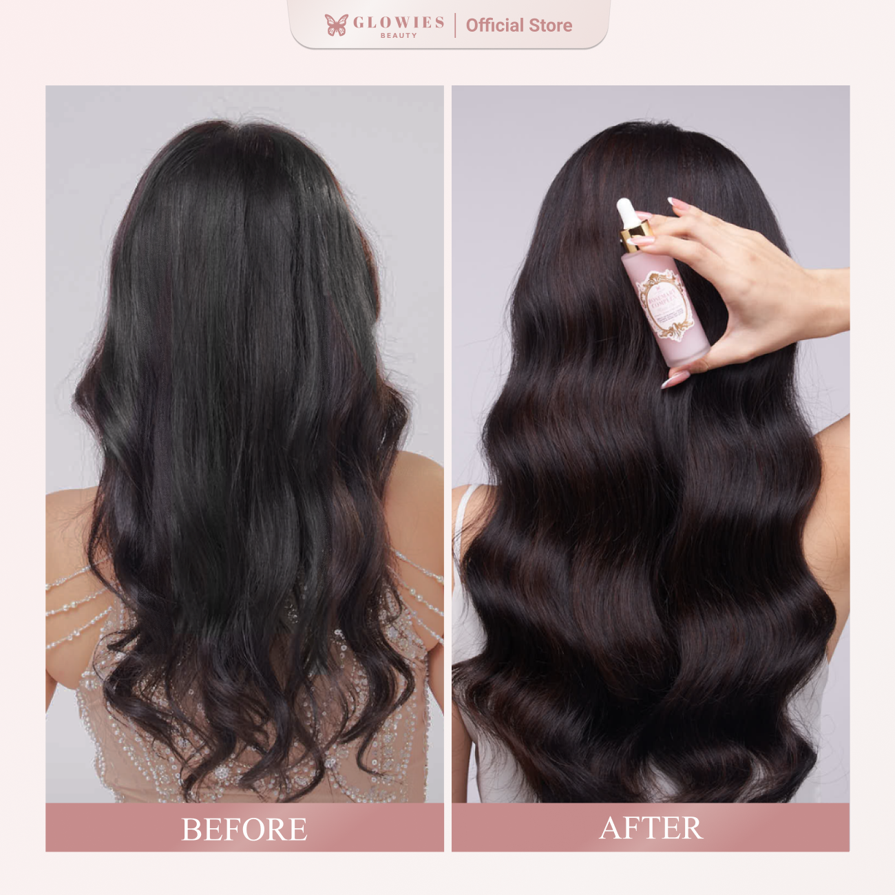 Glowies Beauty Rosemary Complex Hair Oil Penumbuh Rambut Alami dengan 92% Natural Ingredients atasi Rambut Rontok & Rapuh dilengkapi dengan Rosemary, Ginseng, Castor & Aloe Vera Tanpa Pewangi & Aman untuk Kulit Kepala Sensitif