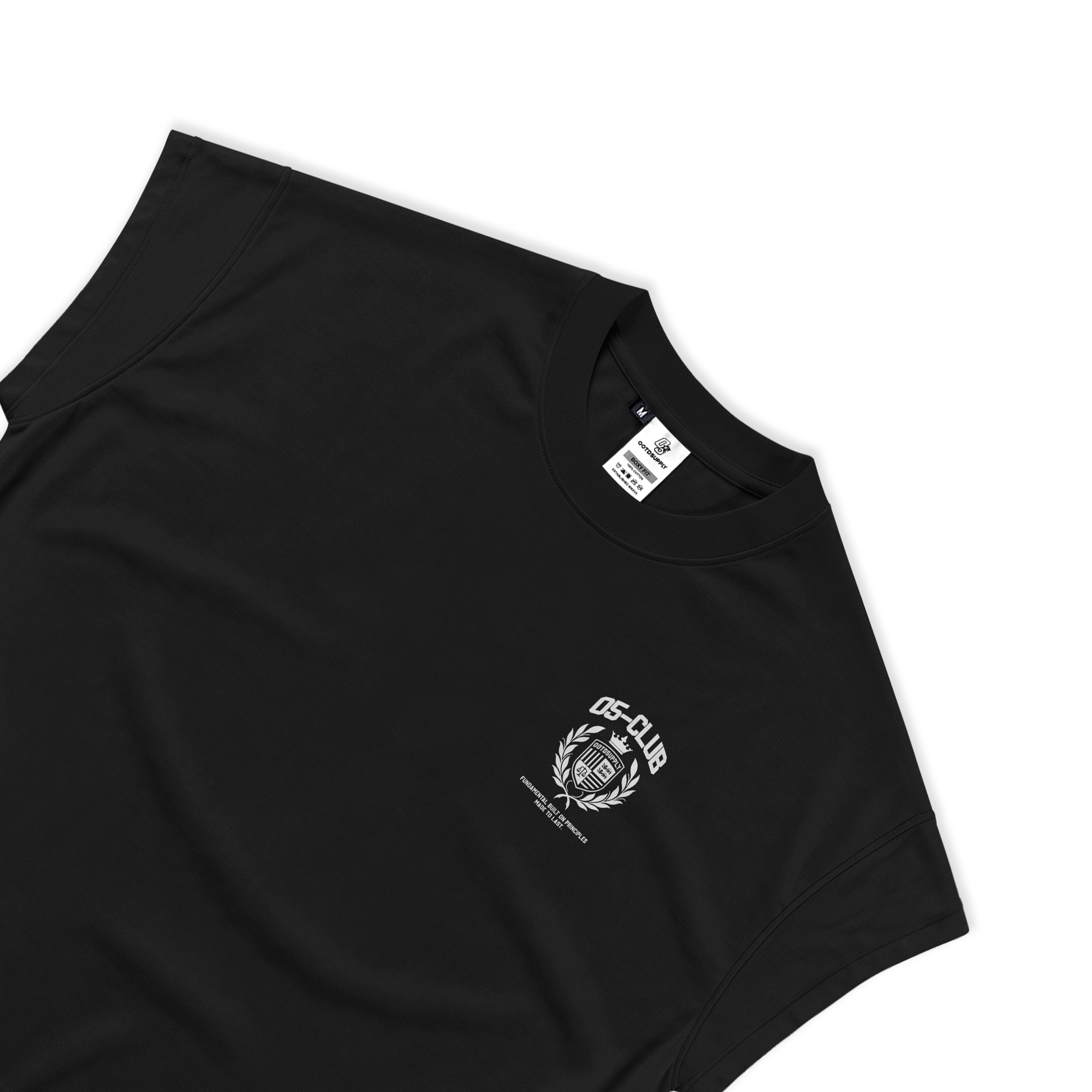 OOTDSUPPLY Oversize Boxy Tanktop Ace Black | Sleeveles Boxy Tee | Singlet Unisex 20s |  OS-OVZ-BX-TNK-BLK-001