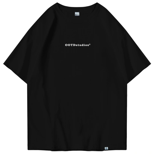 Image of OOTDSUPPLY Oversized Tshirt Studios Black I Oversize Pria dan Wanita OVZ021