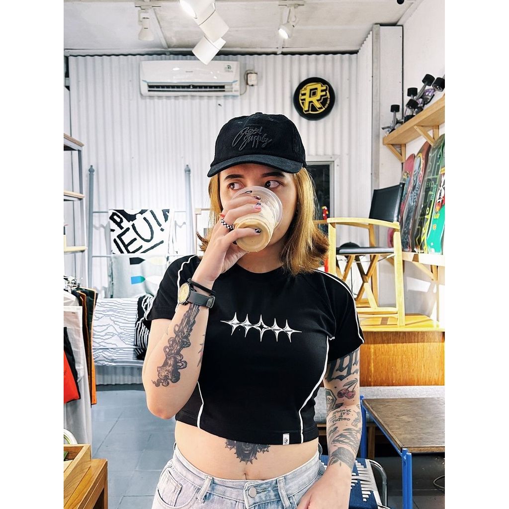 OOTDSUPPLY Croptee Fit V.4 Shine List l Tshirt Crop l Kaos Croptee | CSFV4002