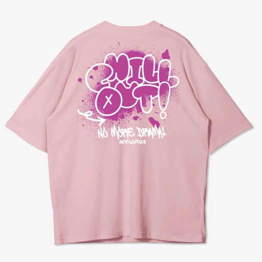 Image of OOTDSUPPLY Oversized Chill Out Colorfull l Kaos Oversize Pria dan Wanita OVZ124