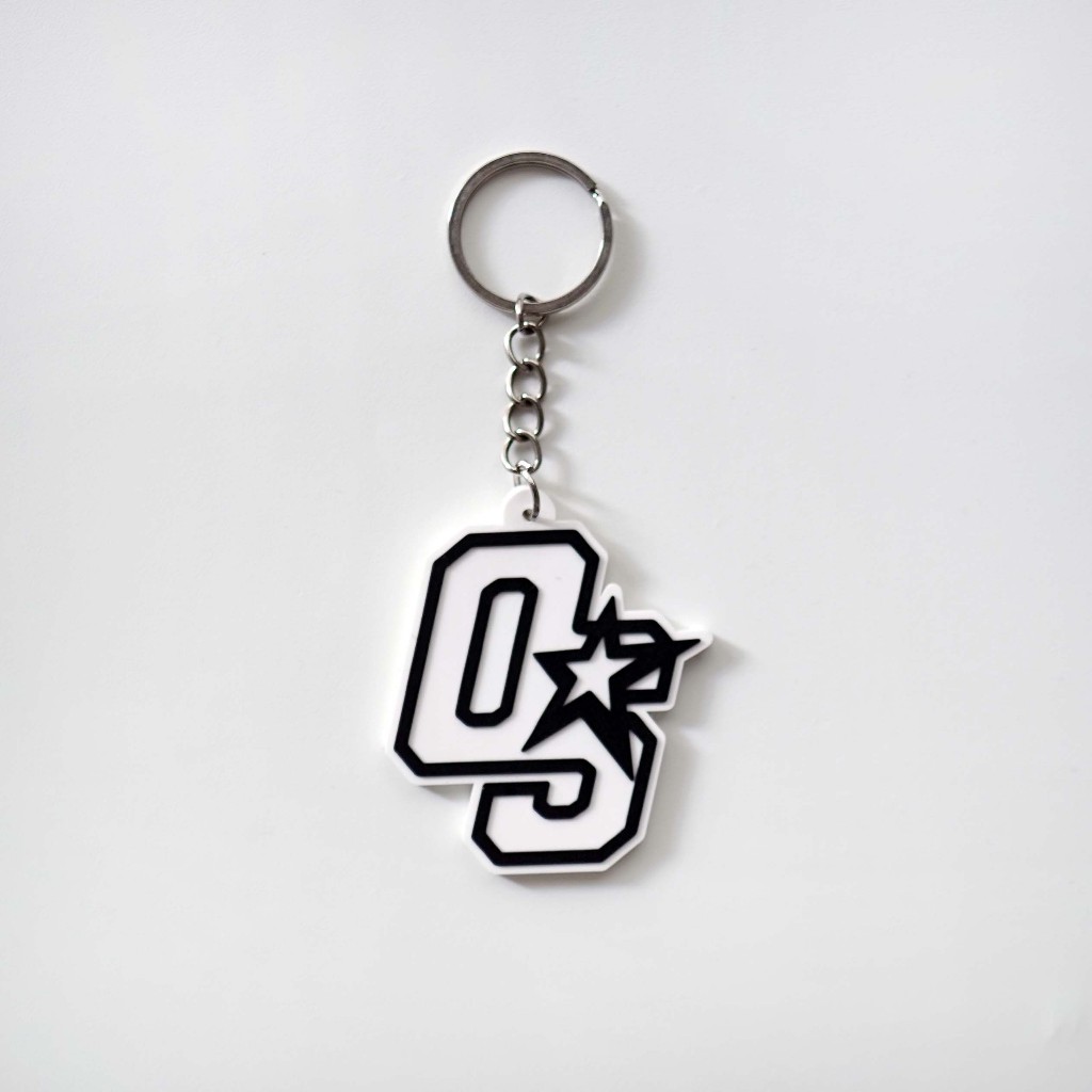 OOTDSUPPLY Rubber Keychain OS Sign Logo