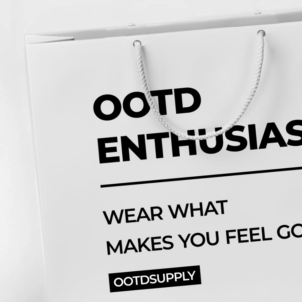 OOTDSUPPLY Paper bag Premium White l Tas Hadiah l Gift bag I PPB004