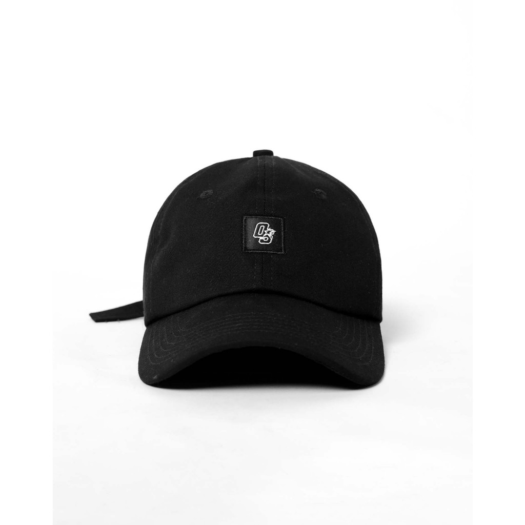 OOTDSUPPLY Polo Caps Canvas Bordir Weaving Black I Topi Hat Twill Bordir Pria & Wanita | CAP26