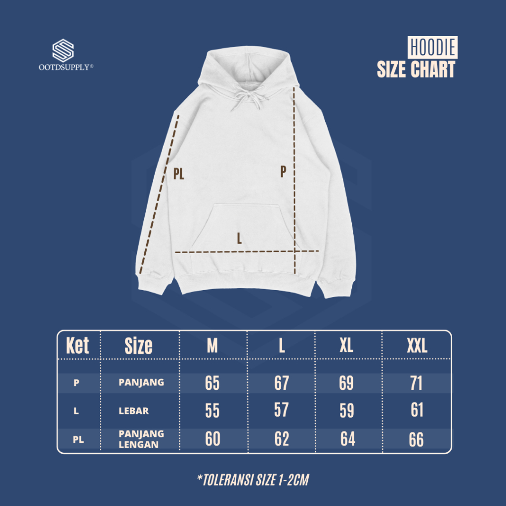 OOTDSUPPLY - Pullover Hoodie OS Sign Black & Benhur | Pria & Wanita HD071