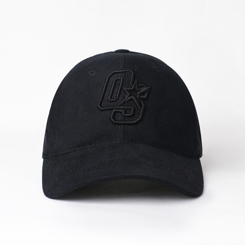 OOTDSUPPLY Polo Caps Twill Bordir OS Sign Black I Topi Hat Twill Bordir Pria & Wanita | CAP24