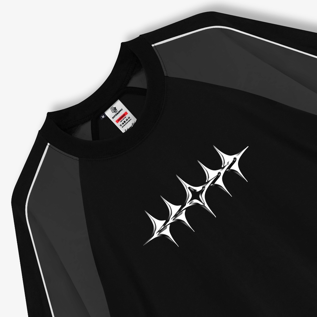 OOTDSUPPLY Oversized Raglan Shine List | Oversize Pria & Wanita OVZRGLV2001