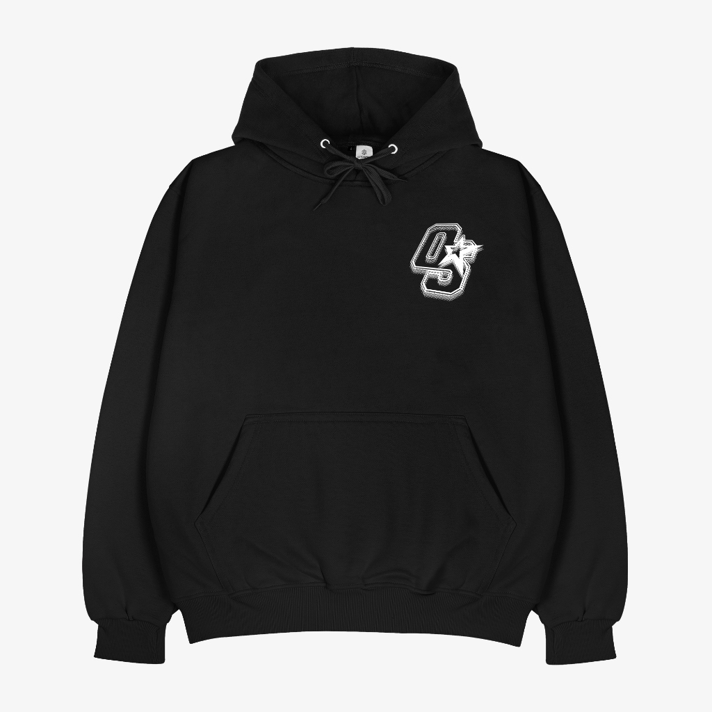 OOTDSUPPLY - Pullover Hoodie OS Sign Black & Benhur | Pria & Wanita HD071
