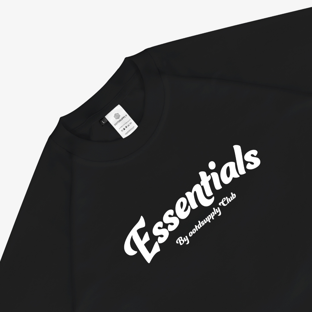 OOTDSUPPLY Croptee Fit Essentials Dark Army & Black | Croptee Slimfit Wanita CSF014