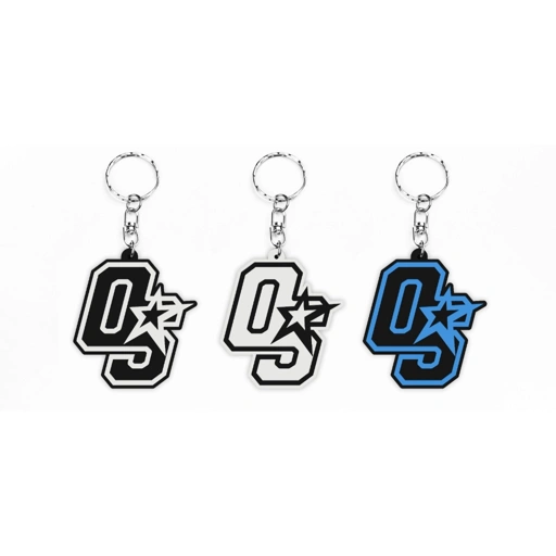 Image of OOTDSUPPLY Rubber Keychain OS Sign Logo