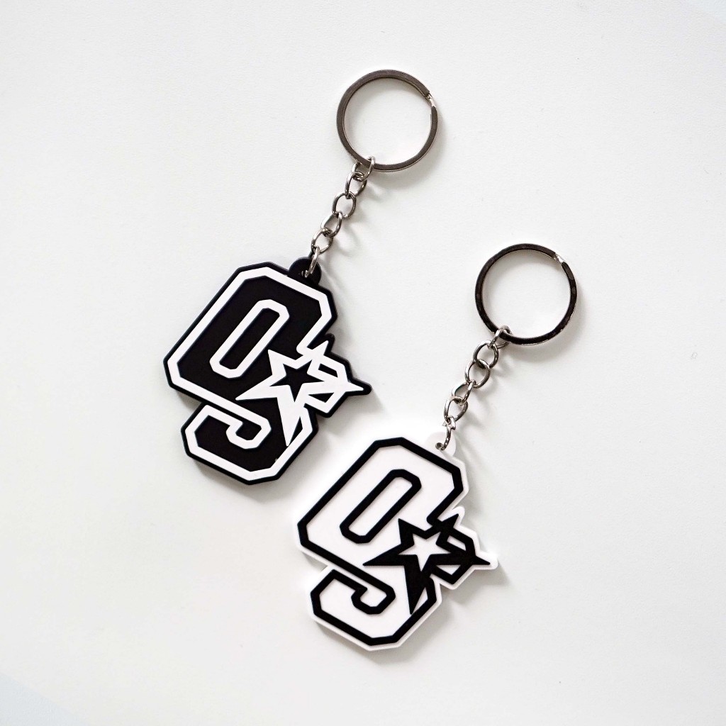 OOTDSUPPLY Rubber Keychain OS Sign Logo
