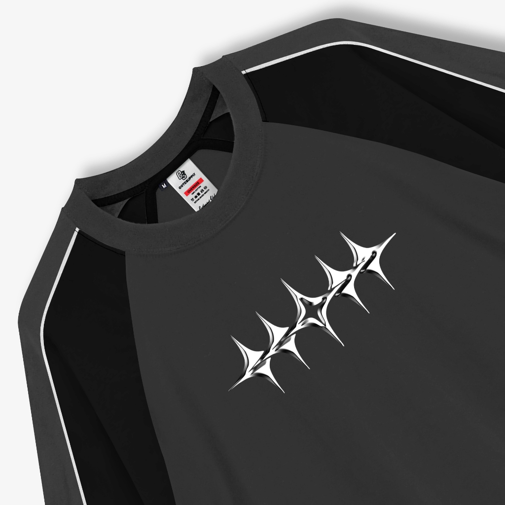 OOTDSUPPLY Oversized Raglan Shine List | Oversize Pria & Wanita OVZRGLV2001