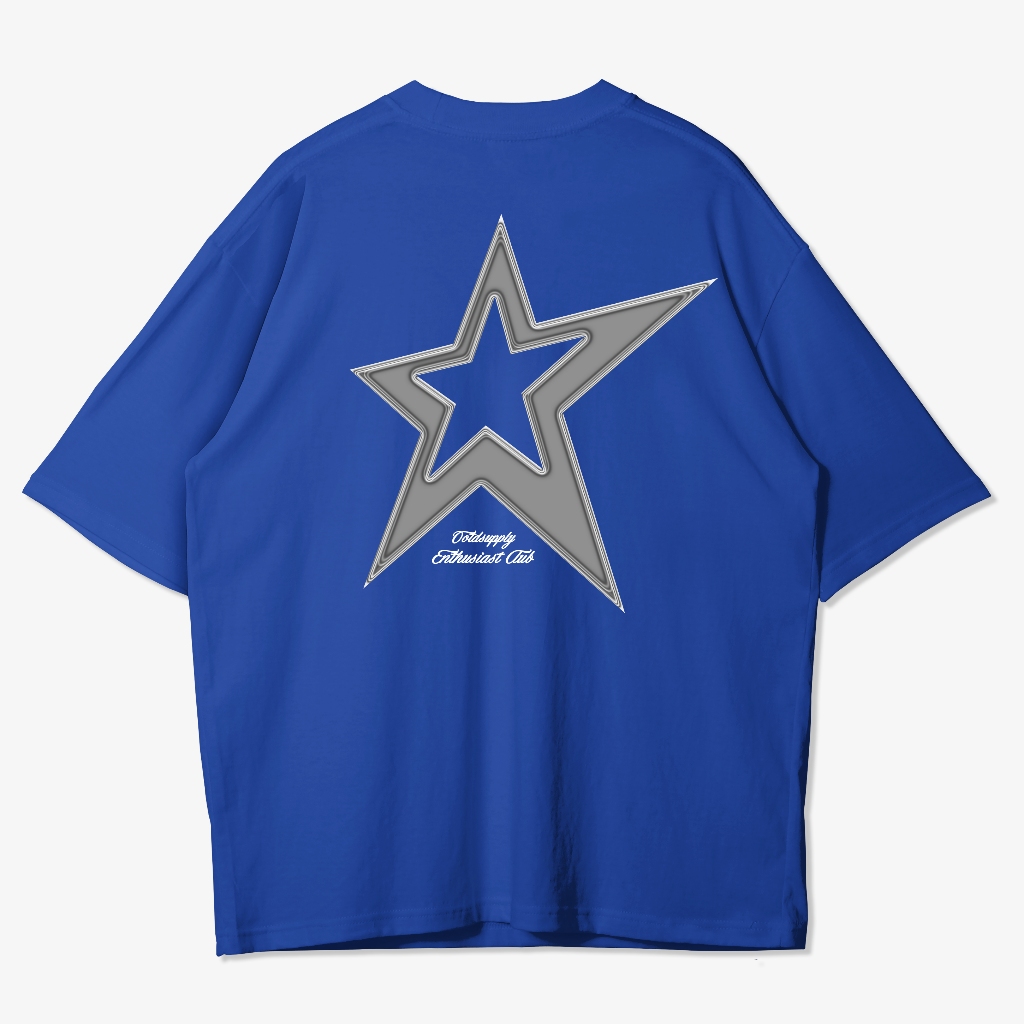 OOTDSUPPLY Oversized Tshirt Alpha Star Black & Benhur l Kaos Oversize Pria dan Wanita OVZ190