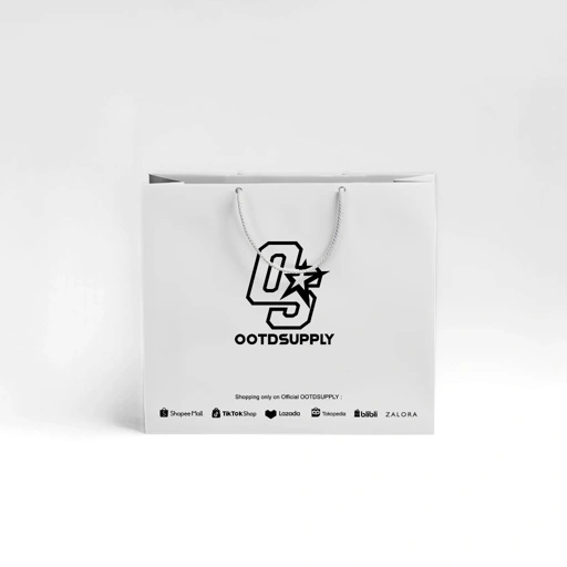 Image of OOTDSUPPLY Paper bag Premium White l Tas Hadiah l Gift bag I PPB004