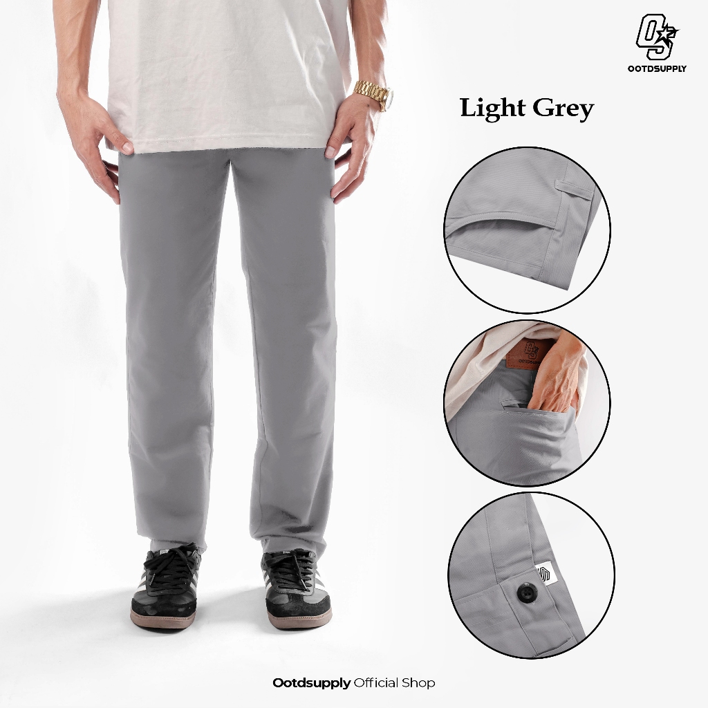 OOTDSUPPLY Chino Panjang Twill Straight Fit  l Celana Chinos Panjang Pria | CHTLP
