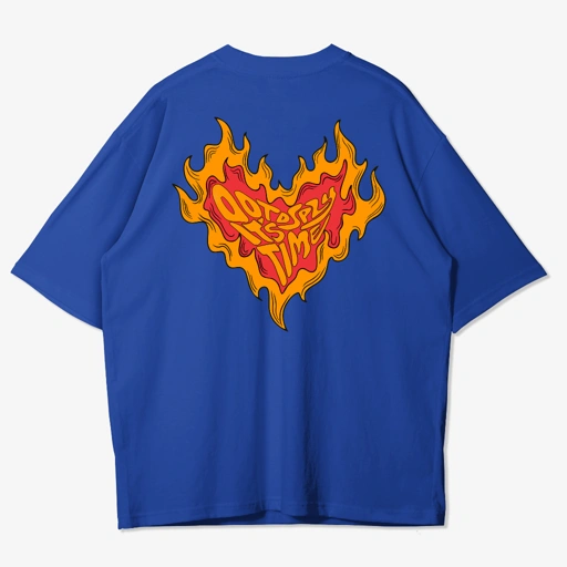 Image of OOTDSUPPLY Oversized Tshirt On Fire l Kaos Oversize Pria dan Wanita 145