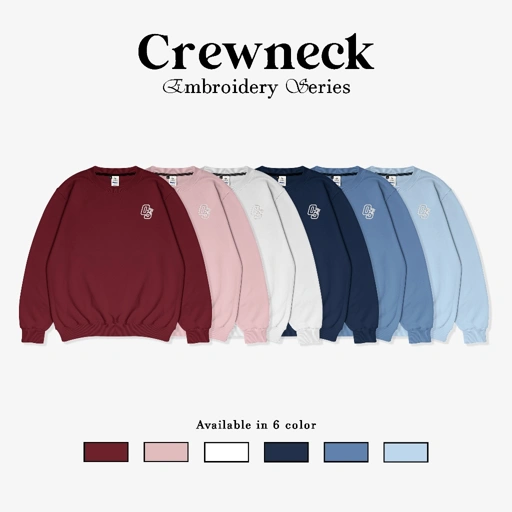 Image of OOTDSUPPLY Crewneck OS Embroidery Colorfull | Sweater Pria & Wanita