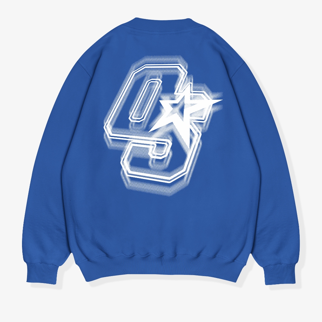 OOTDSUPPLY Crewneck OS Sign Black & Benhur | Sweater Pria & Wanita CN098