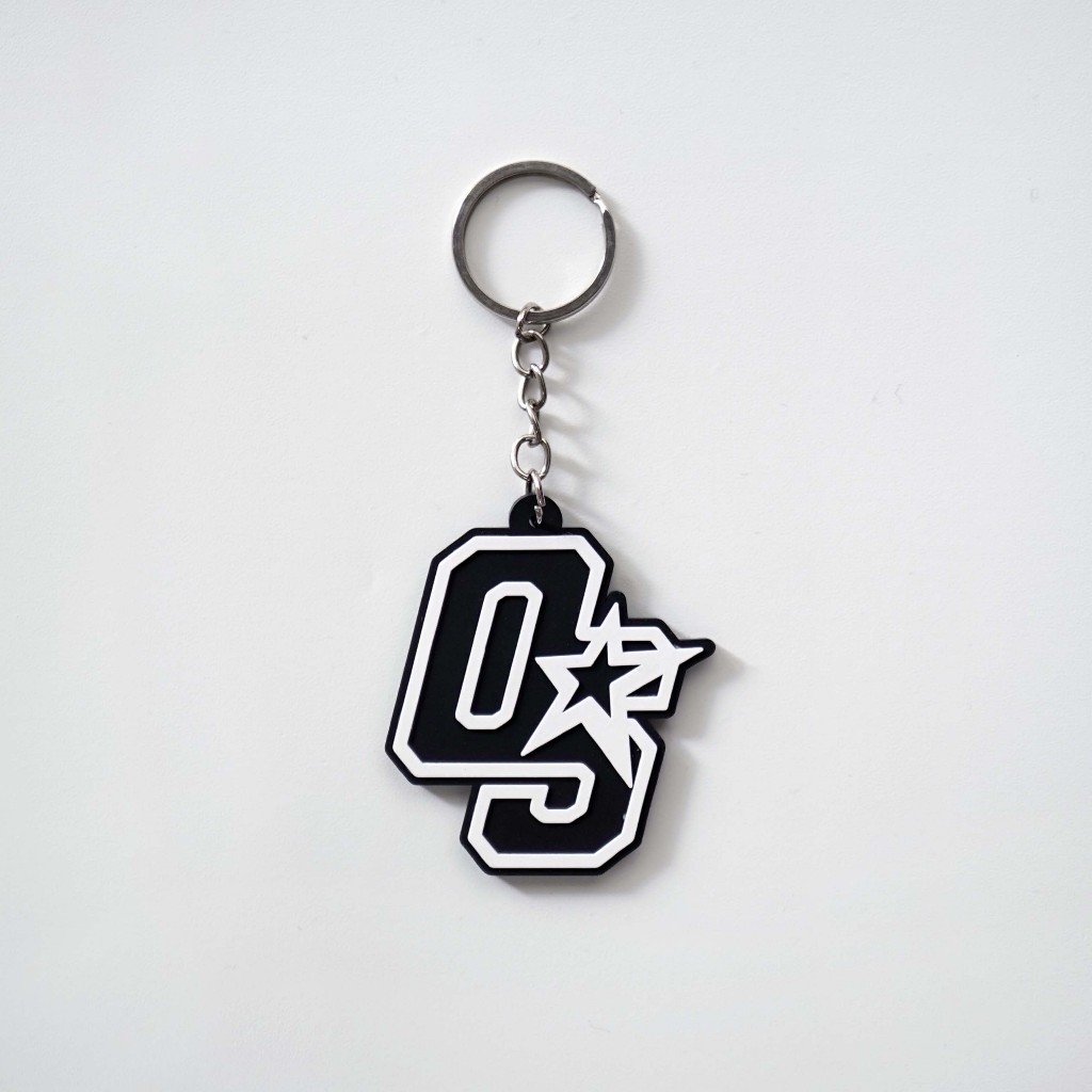 OOTDSUPPLY Rubber Keychain OS Sign Logo