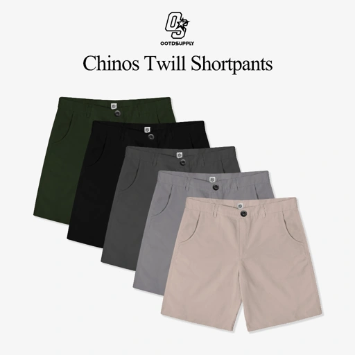 Image of OOTDSUPPLY Chinos Twill Short Pants l Celana Chino Pendek Pria