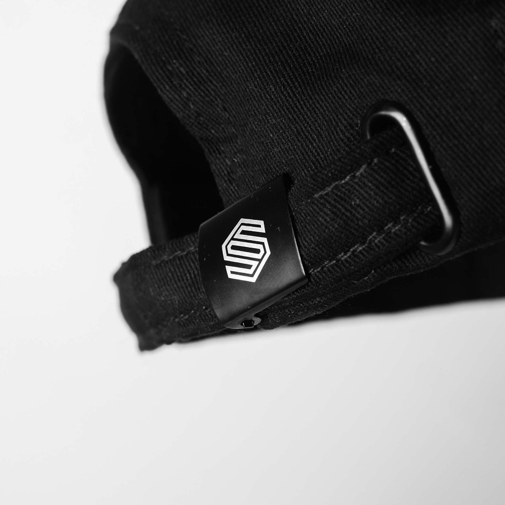 OOTDSUPPLY Polo Caps Twill Bordir OS Red Sign Black I Topi Hat Twill Bordir Pria & Wanita